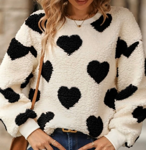 Cozy Hearts Sweatshirt