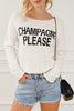 Champagne Please Graphic Sweater