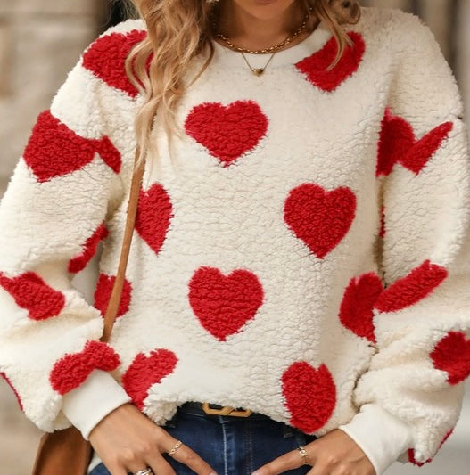 Cozy Hearts Sweatshirt